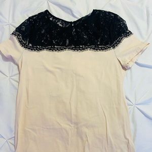 Pink and lace t-shirt